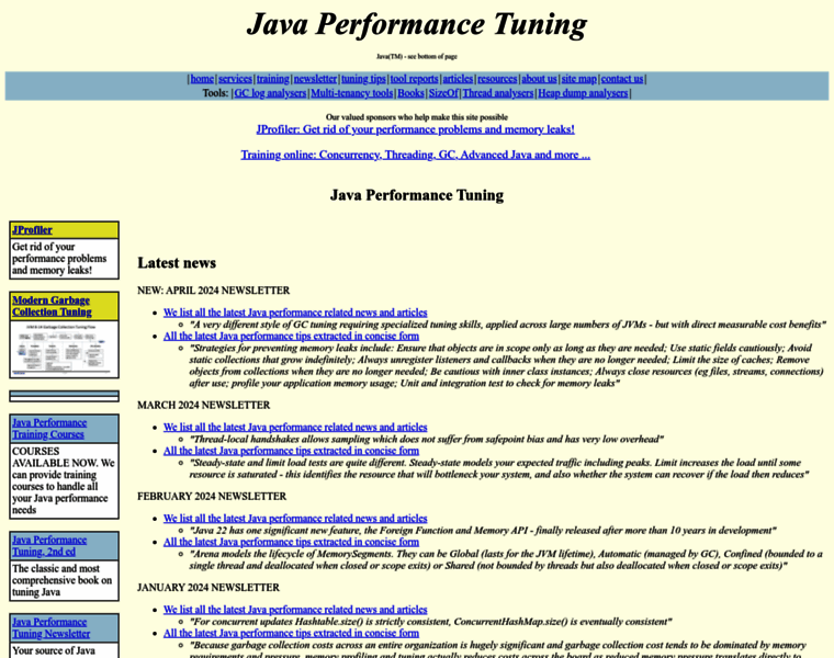 Javaperformancetuning.com thumbnail