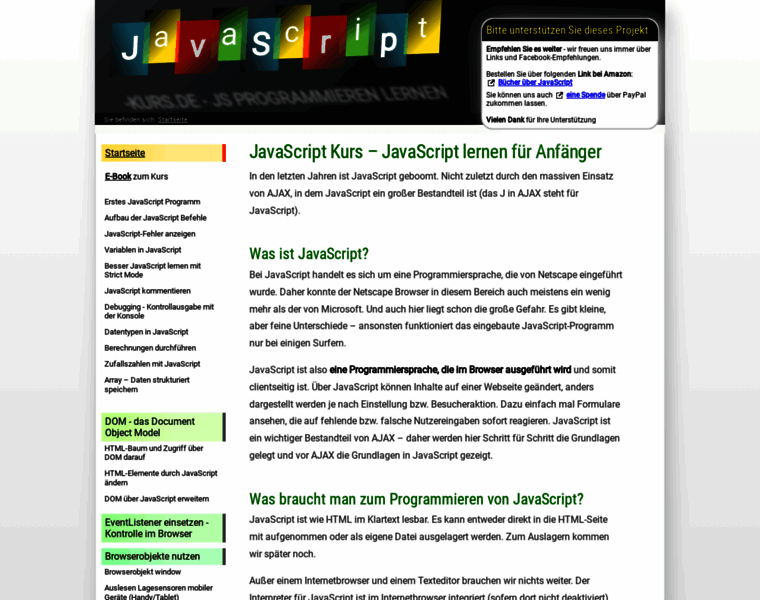 Javascript-kurs.de thumbnail