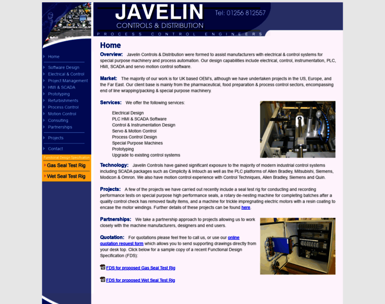 Javelin-controls.co.uk thumbnail
