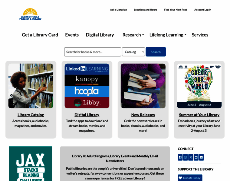 Jaxpubliclibrary.org thumbnail