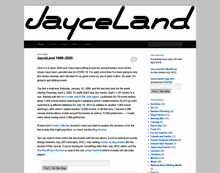Jayceland.com thumbnail