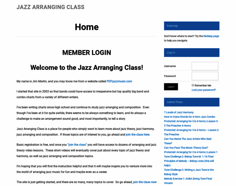 Jazzarrangingclass.com thumbnail