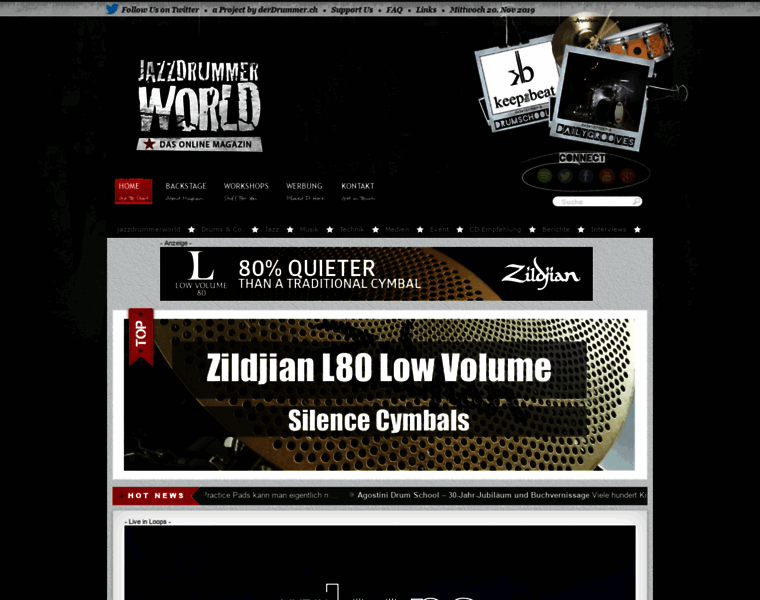 Jazzdrummerworld.com thumbnail