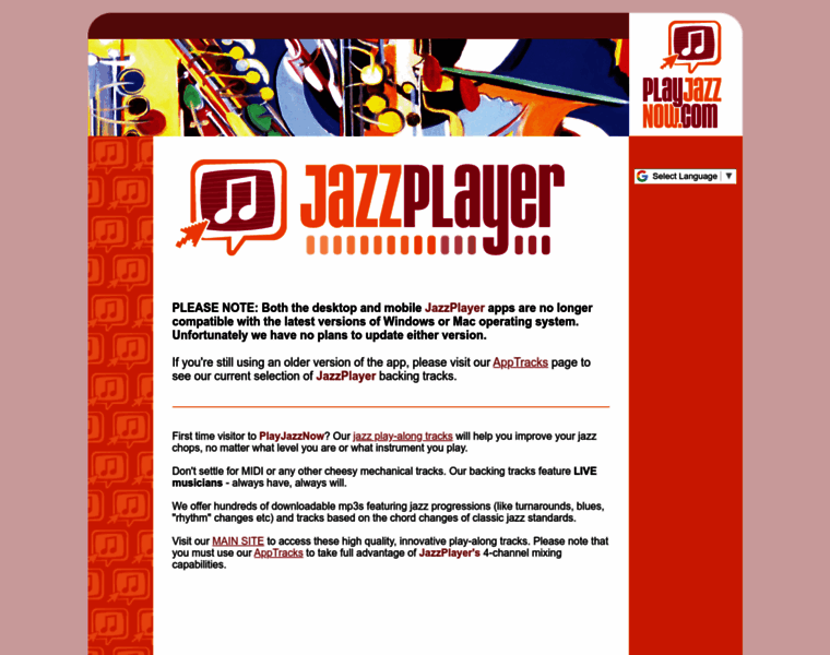 Jazzplayerapp.com thumbnail