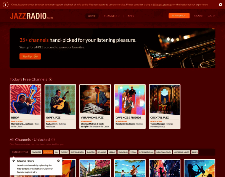 Jazzradio.com thumbnail