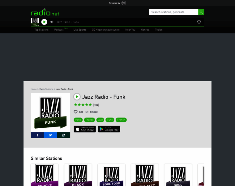 Jazzradiojazzfunk.radio.net thumbnail