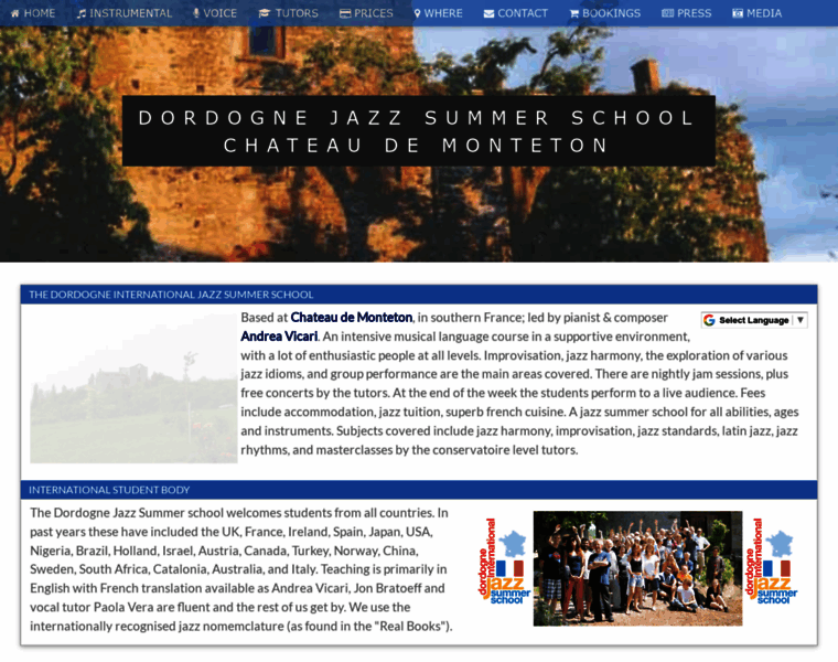 Jazzschool-dordogne.co.uk thumbnail