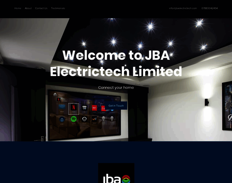 Jbaelectrictech.com thumbnail
