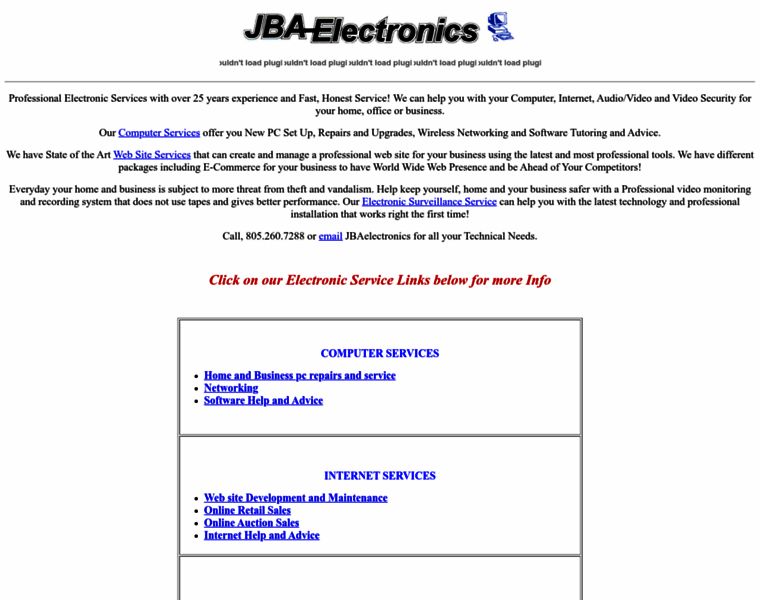 Jbaelectronics.com thumbnail
