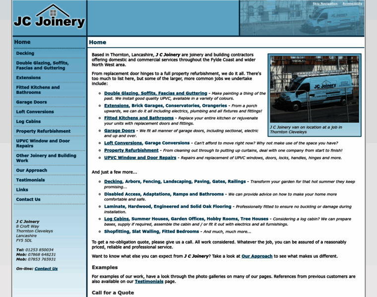 Jcjoinery.net thumbnail