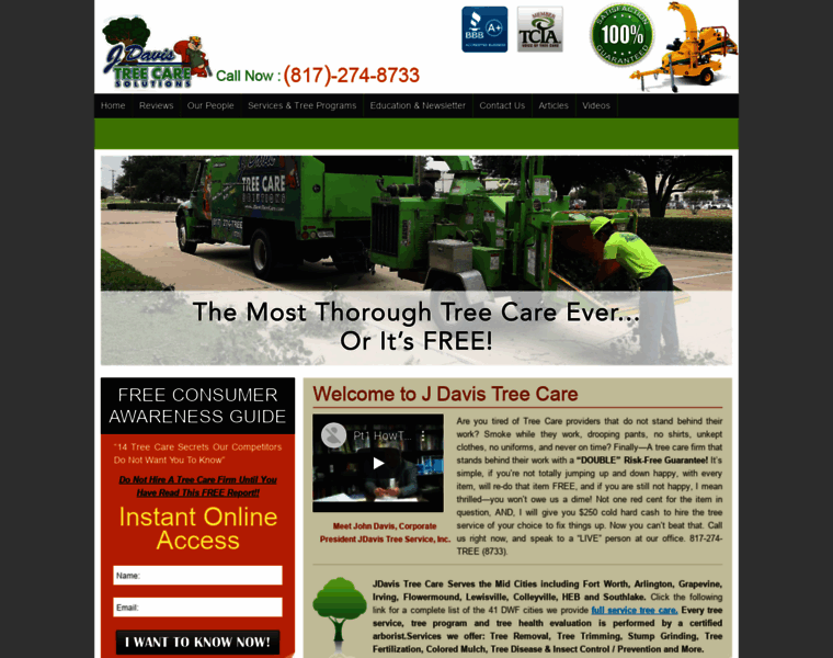 Jdavistreecare.com thumbnail