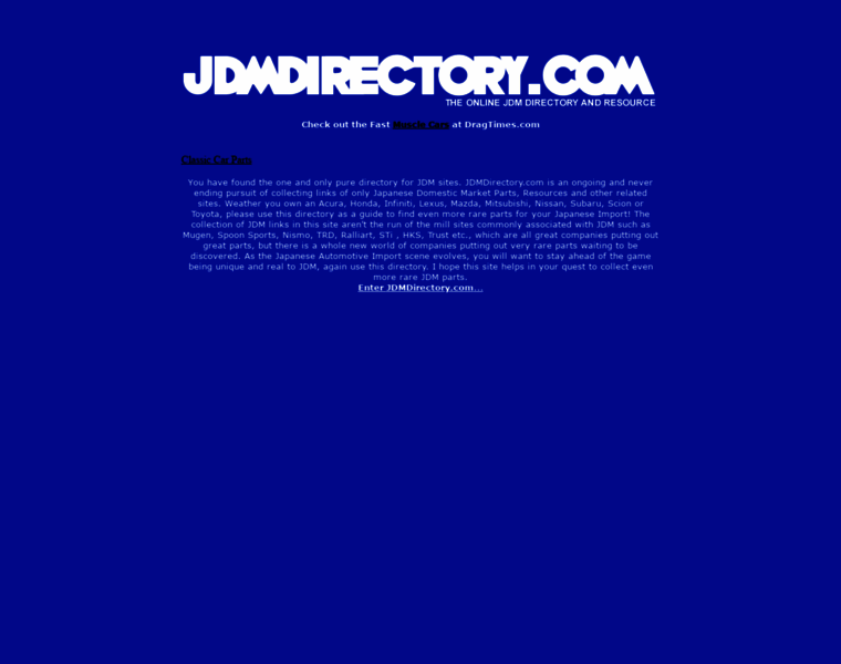 Jdmdirectory.com thumbnail