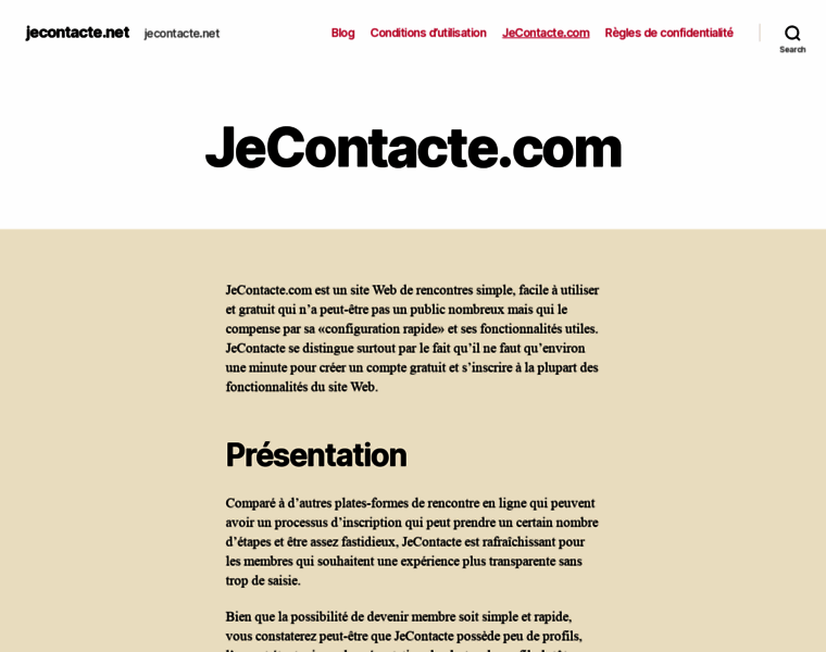 Jecontacte.net thumbnail