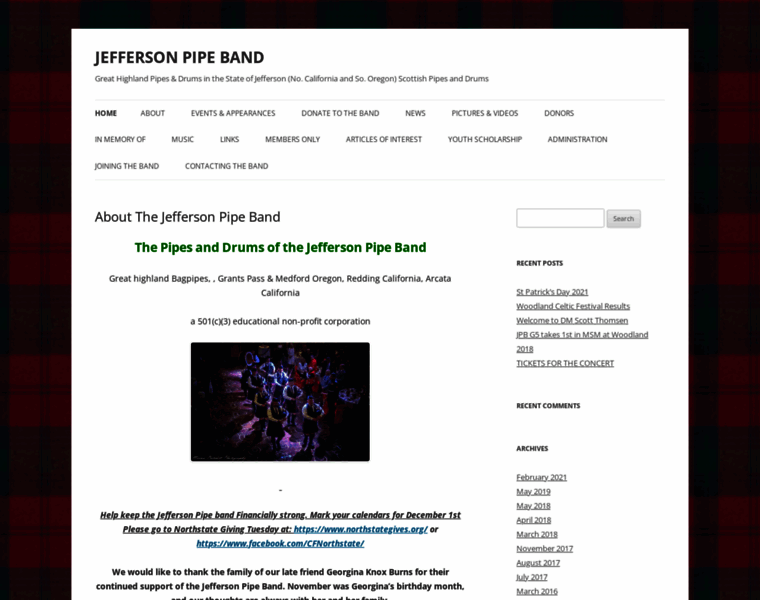 Jeffersonpipeband.org thumbnail