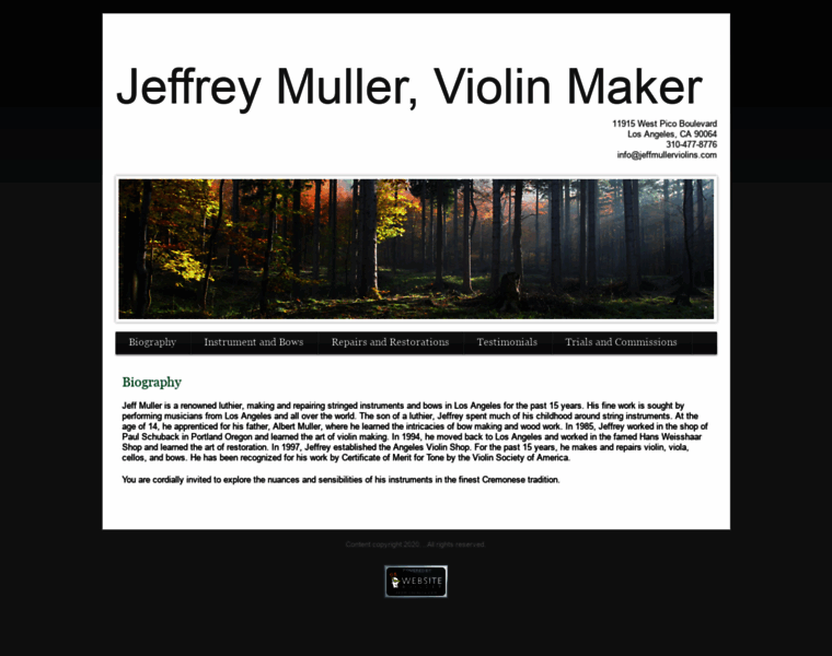 Jeffmullerviolins.com thumbnail