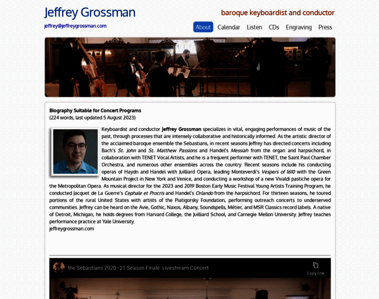 Jeffreygrossman.com thumbnail