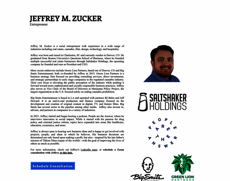 Jeffreyzucker.com thumbnail