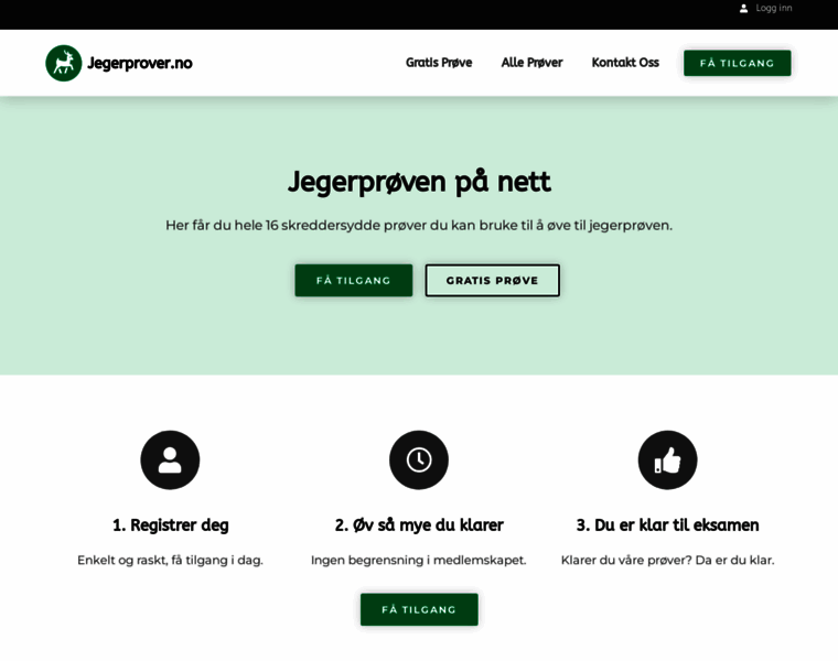 Jegerprover.no thumbnail