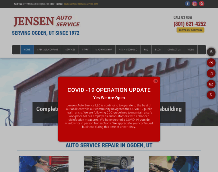 Jensenautoservice.com thumbnail