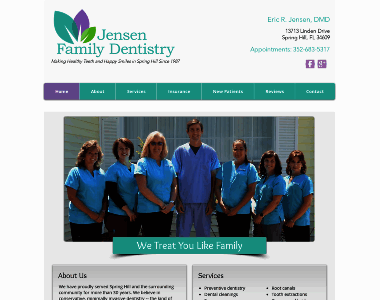 Jensenfamilydentistry.com thumbnail