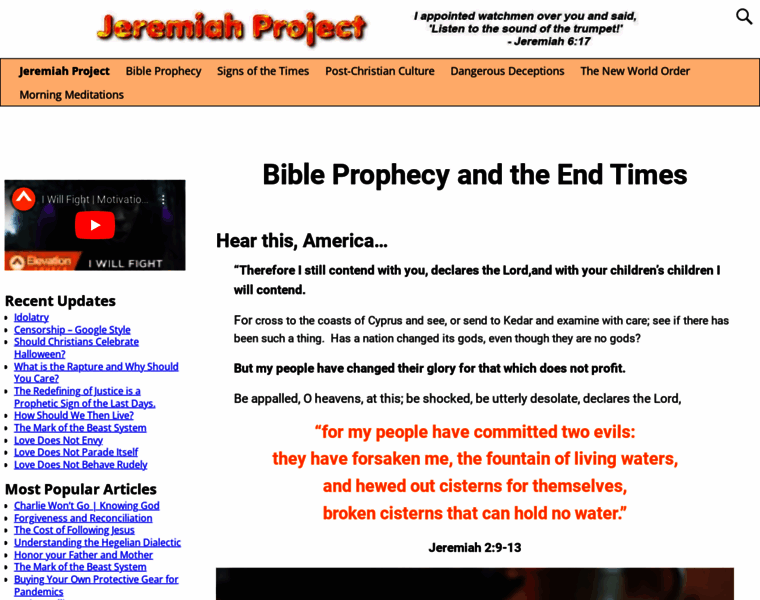 Jeremiahproject.com thumbnail