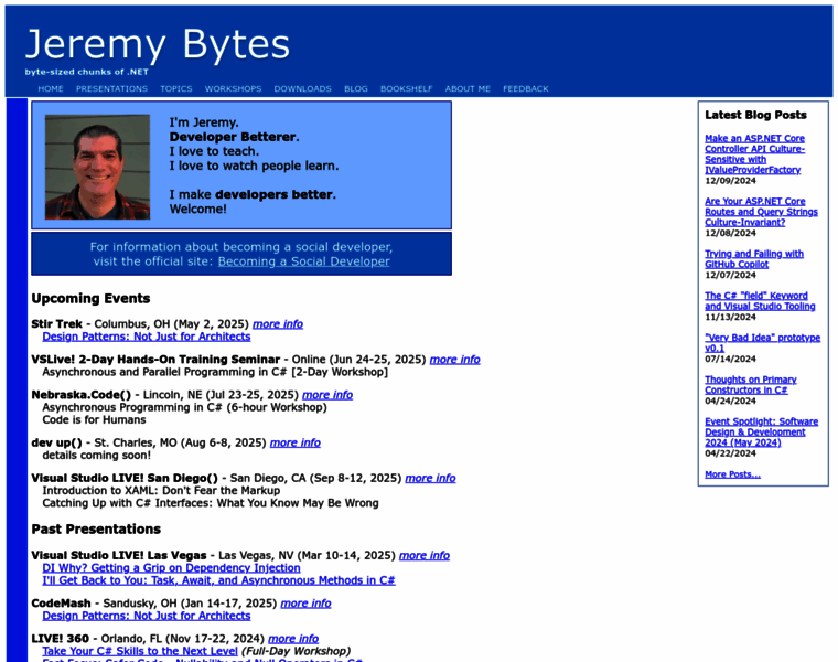 Jeremybytes.com thumbnail Jeremybytes.com thumbnail