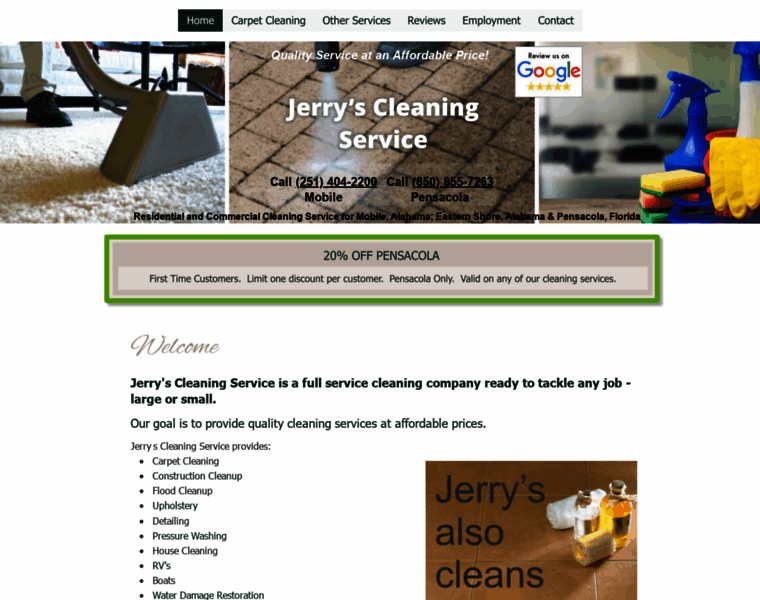 Jerryscarpetcleaning.com thumbnail