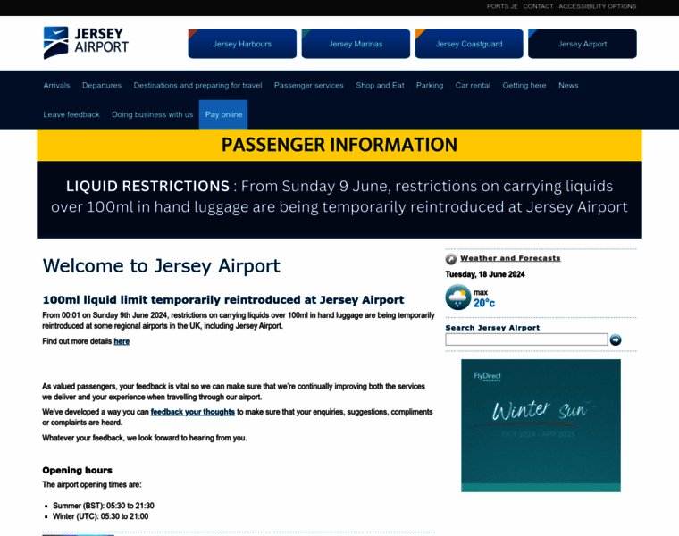 Jerseyairport.com thumbnail