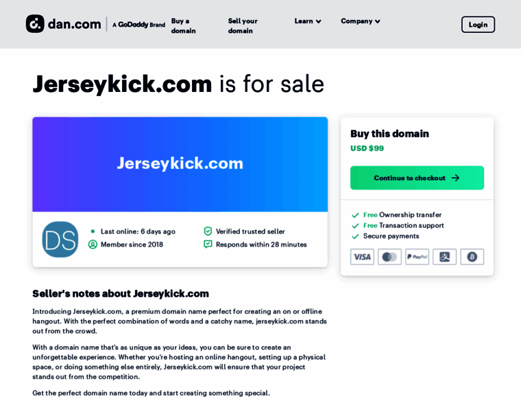 Jerseykick.com thumbnail