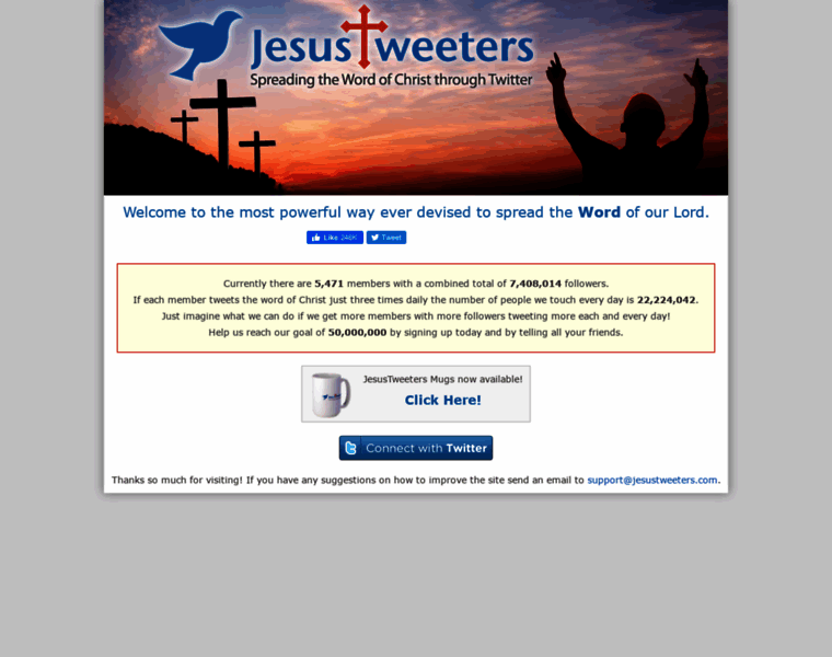 Jesustweeters.com thumbnail