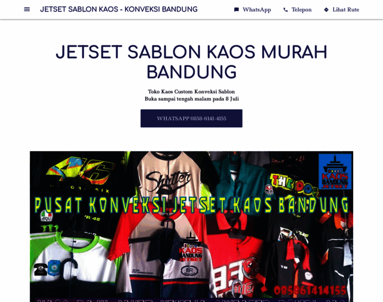 Jetset-sablon-kaos-murah-bandung.business.site thumbnail