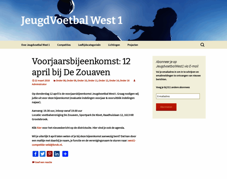 Jeugdvoetbalwest1.nl thumbnail
