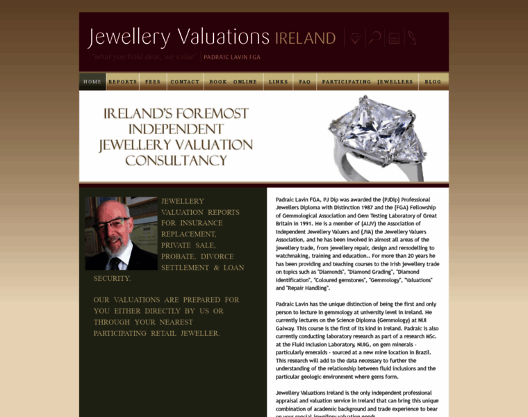 Jewelleryvaluationsireland.ie thumbnail