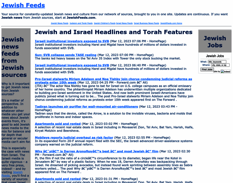 Jewishfeeds.com thumbnail