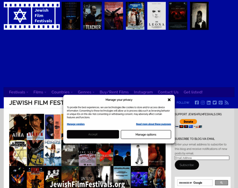 Jewishfilmfestivals.org thumbnail