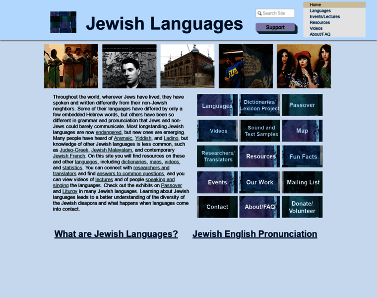 Jewishlanguages.org thumbnail
