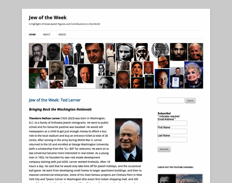 Jewoftheweek.net thumbnail