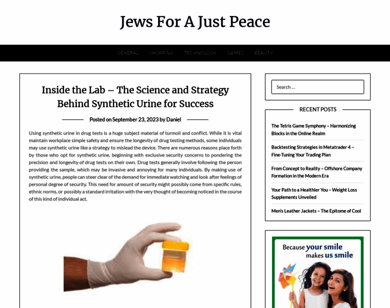 Jewsforajustpeace.com thumbnail