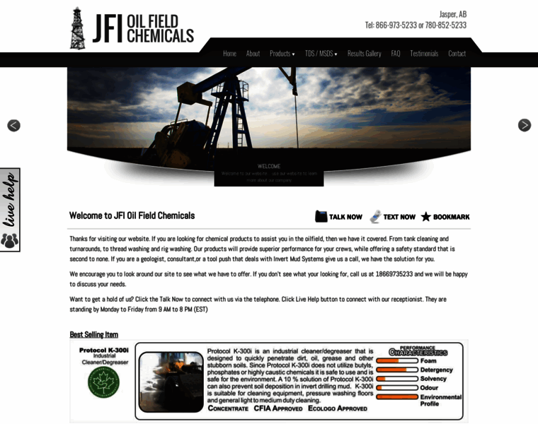 Jfioilfieldchemicals.com thumbnail