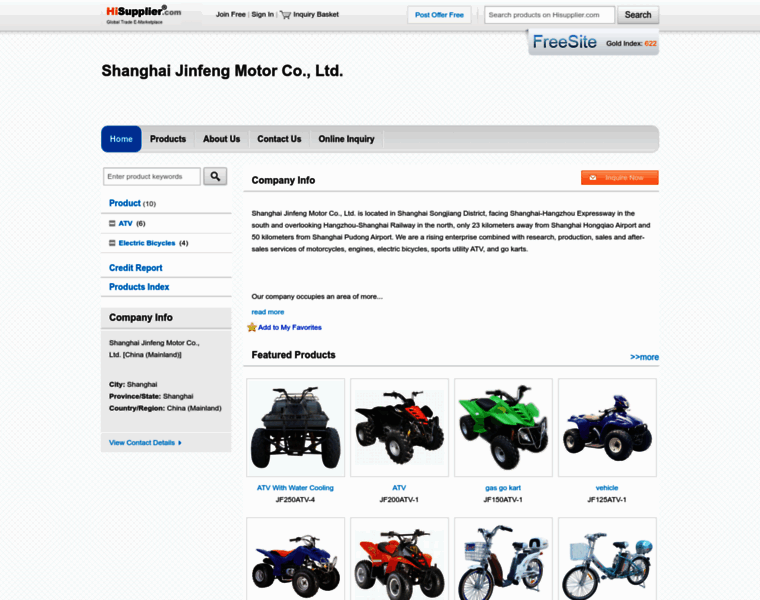 Jfmotorcycle.hisupplier.com thumbnail