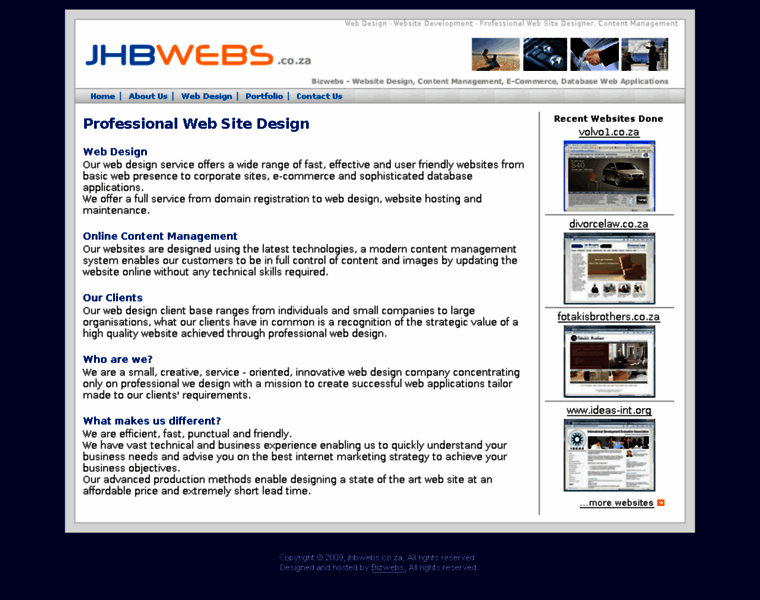 Jhbwebs.co.za thumbnail