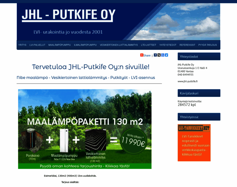 Jhl-putkife.fi thumbnail