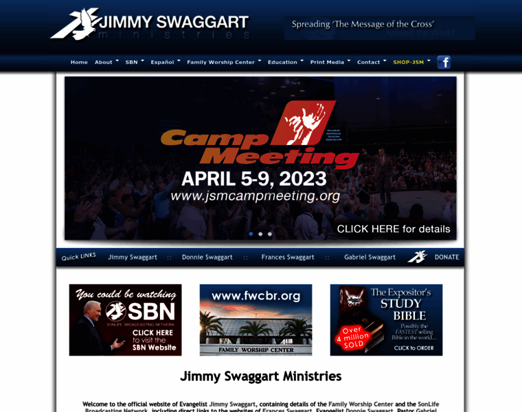 Jimmyswaggart.org thumbnail