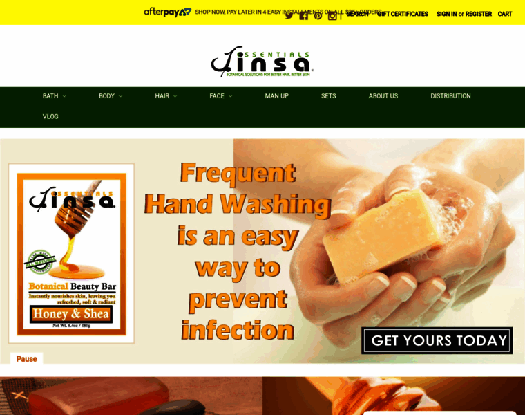 Jinsaessentials.com thumbnail