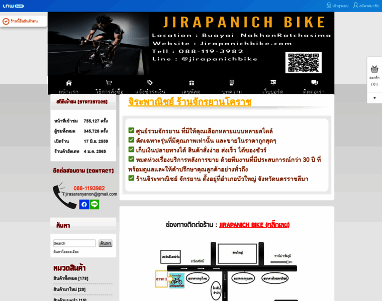 Jirapanichbike.com thumbnail