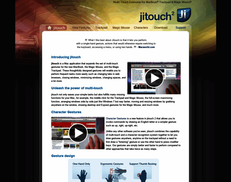 Jitouch.com thumbnail