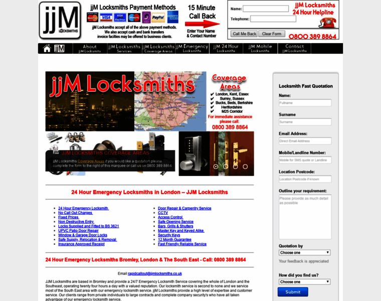 Jjmlocksmiths.co.uk thumbnail