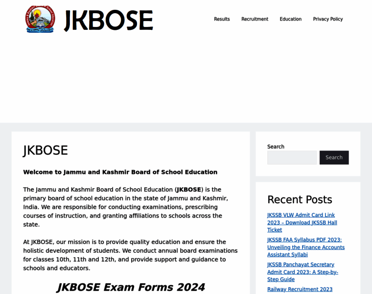 Jkbose.org.in thumbnail