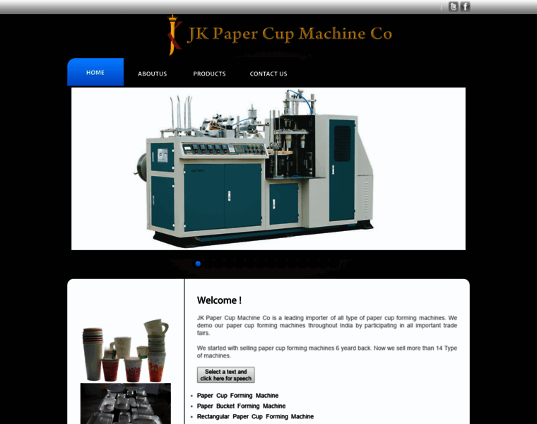 Jkpapercupmachine.com thumbnail