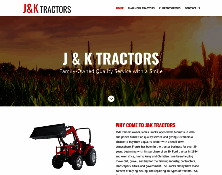 Jktractors.com thumbnail